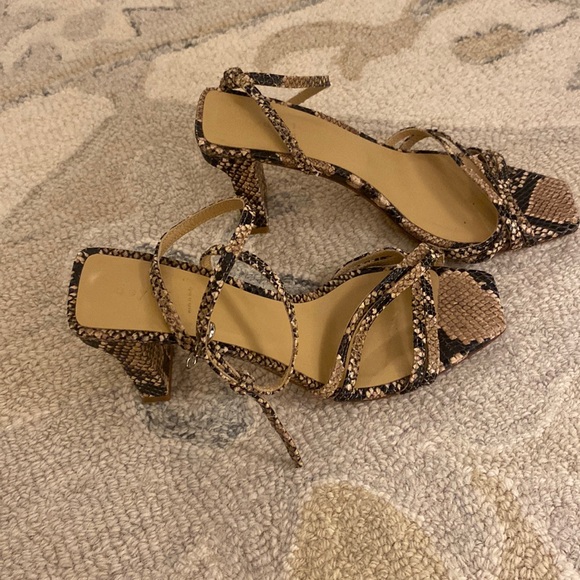 Aeyde Shoes - Aeyde snakeskin sandals 37